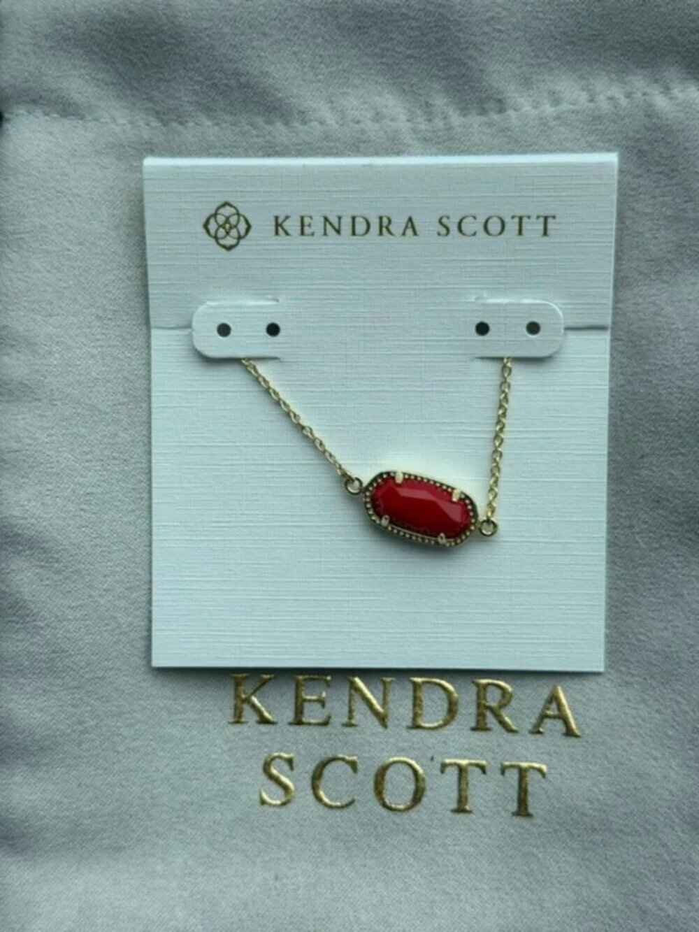 Kendra Scott Red Pendant Bracelet